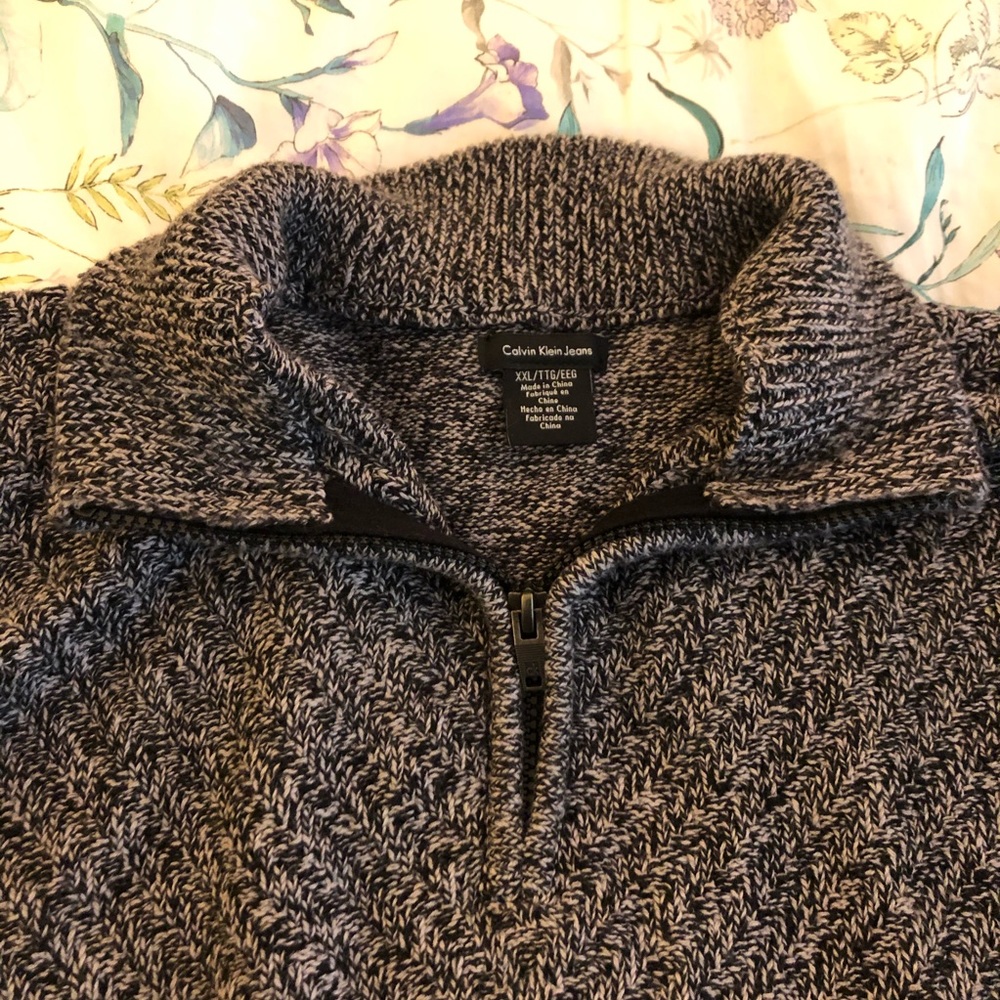 XXL Calvin Klein sweater half zip cardigan